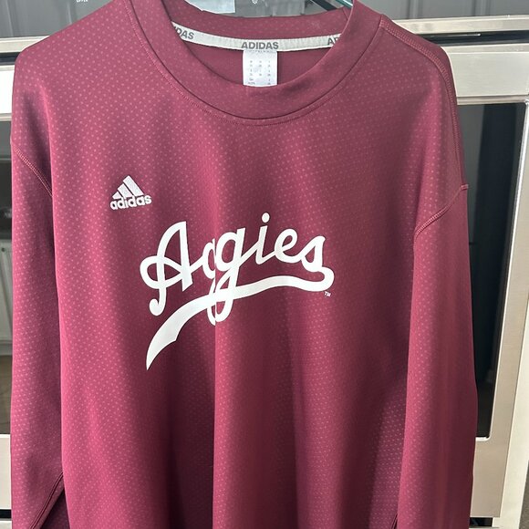 Adidas Texas A&M Aggies Long Sleeve Pullover Sweatshirt - XXL - Picture 1 of 5